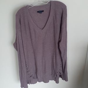 American Eagle purple sweater